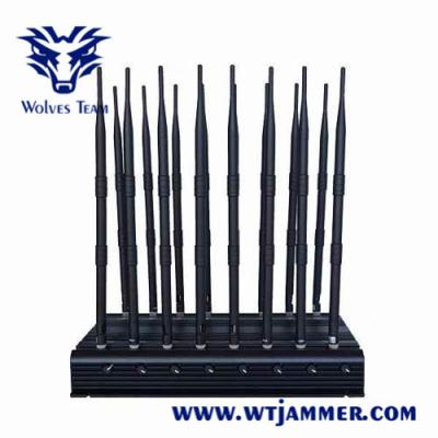 18 antenas 60M todos em um jammer do sinal do telefone celular de GPS WiFi