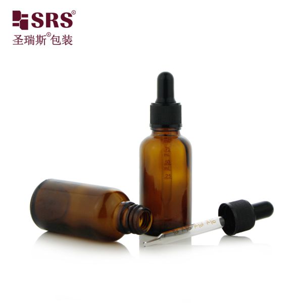 Hot Selling Glass Dropper Bottle 5ml 10ml 15ml 20ml 30ml 50ml 100ml for Essential Oil Perfume Skincare