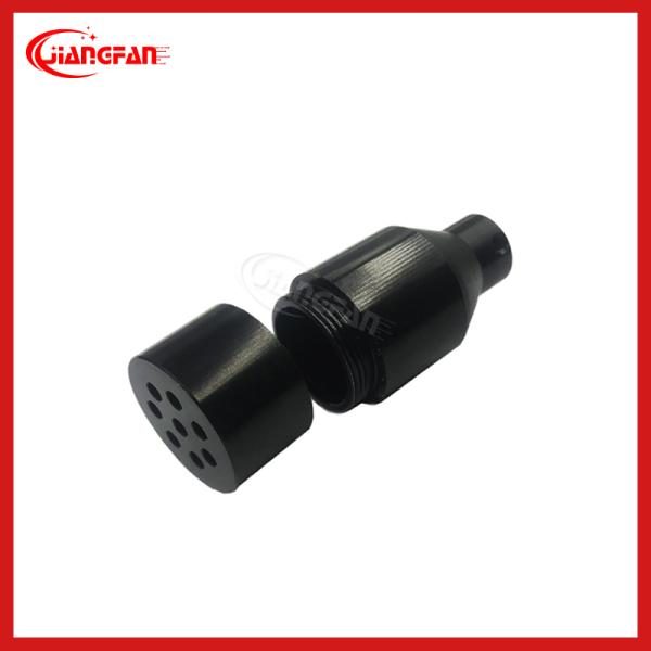 Stainless Steel Fiber Optic Fan Out Kit 2 / 4 / 6 / 8 / 12core Bundle Splitter POM Black