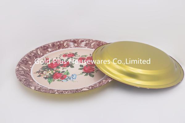 60cm Stainless Steel Dinner Plates Set Wedding Decoration