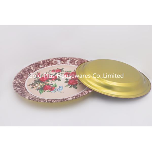60cm Stainless Steel Dinner Plates Set Wedding Decoration