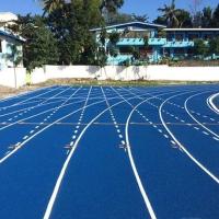 Grânulo vermelhos azuis atléticos sintéticos da trilha 1mm 3.5mm EPDM dos esportes para o estádio