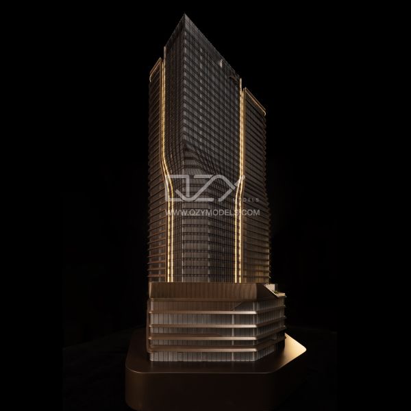 1:150 Luxury Seaview Apartment Model with Photorealistic Precision Ultimate Refinement and Facade Texture