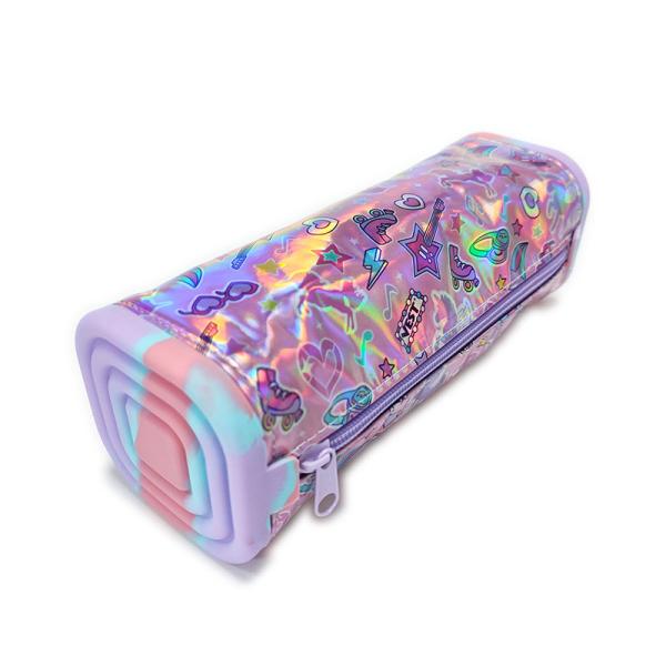 BPA FREE Силиконовый карандаш корпус большой вместимости офисные школьные канцелярские принадлежности организатор макияж сумка карандаш сумка для мальчиков девочек