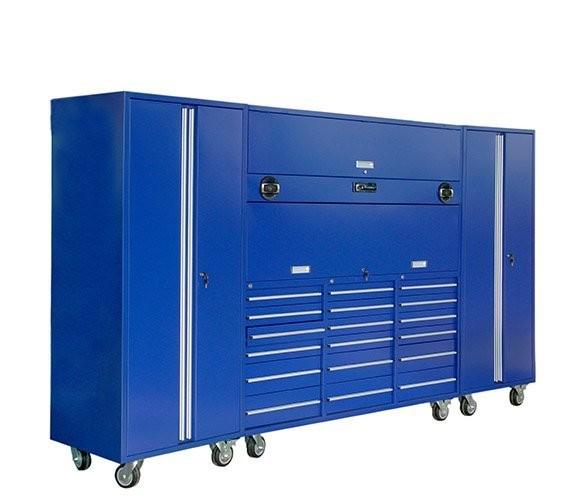 Ferramentas de garagem Armário de rolos de armazenamento com armário de metal pesado e construção