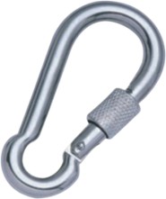 DIN 5299, форма D, стальной карабин с винтовым карабином iGalvanized Steel Carabiner Spring Snap Clip Link Hooks