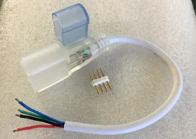 CE Neon Light Accessories RGB LED Neon Flexible Rope Light Power Cord Connectors