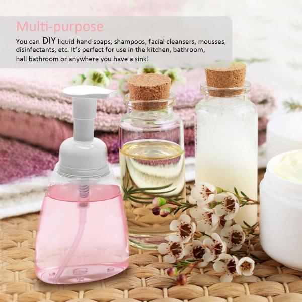 Прозрачные 300мл опорожняют бутылки насоса пены для Клеансерс ухода за лицом шампуней