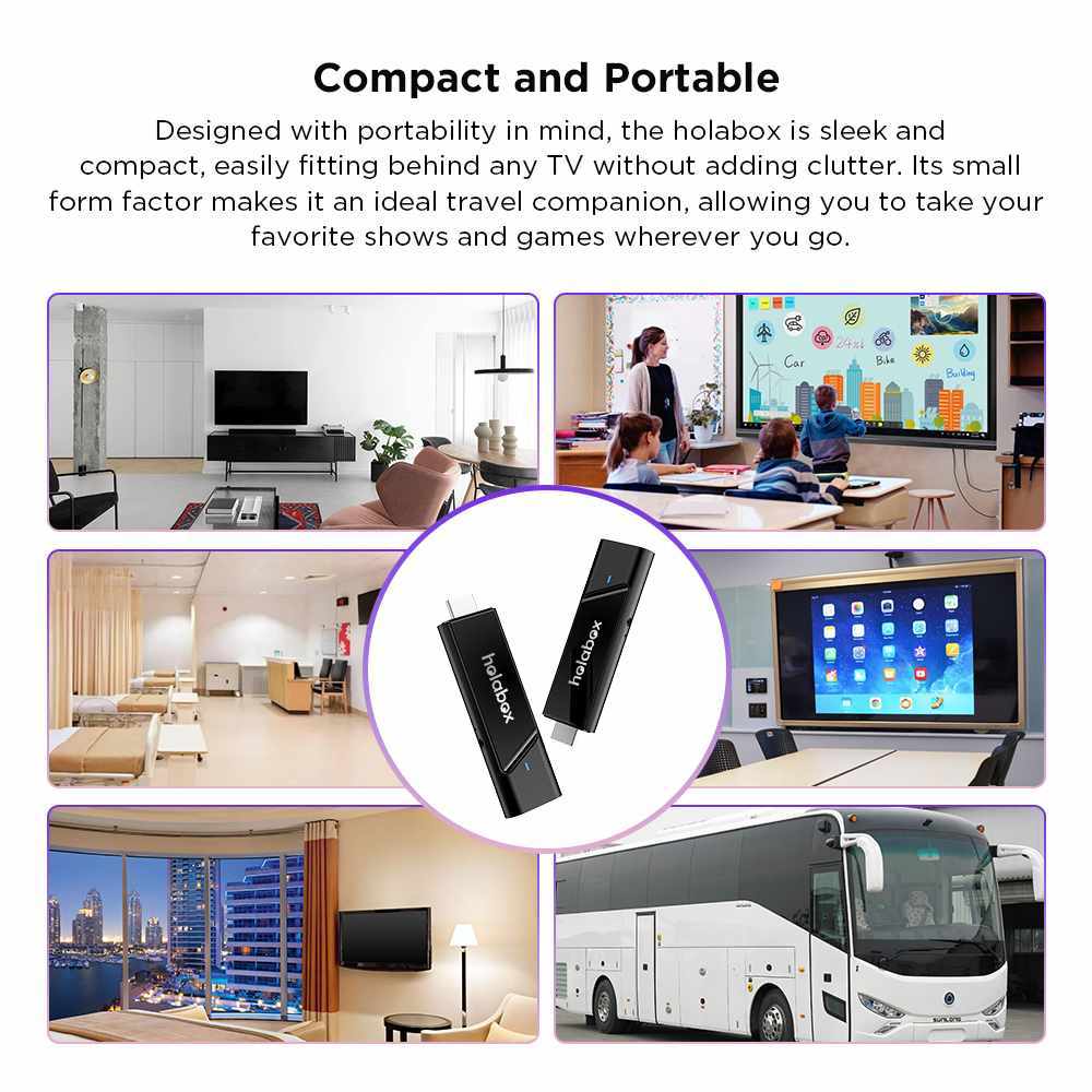 Hot Selling Factory Price New IPTV Stick Holabox T600 4K Android 14.0 with ibopro player