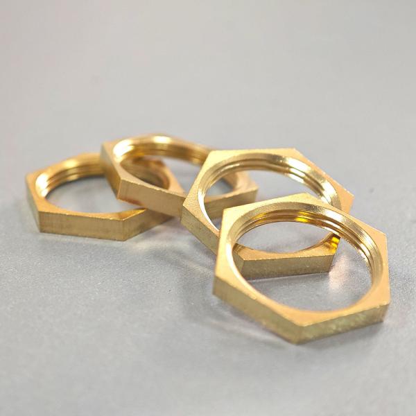 DIN Standard M4 Thin Brass Hex Nut Com E Certificação ISO9001 2015
