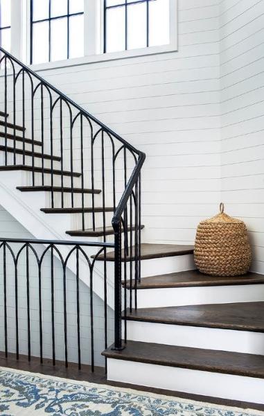 44'' Cast Iron Banister Wrought Iron Hand Rail For Outside Steps