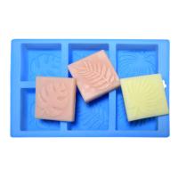 O sabão reusável do teste padrão feito sob encomenda molda o molde de cozimento do quadrado feito a mão do silicone