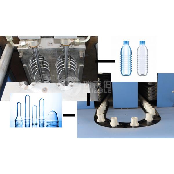 17 KW Stretch Blow Moulding Machine 1650 * 650 * 1700 Mm Easy Maintain