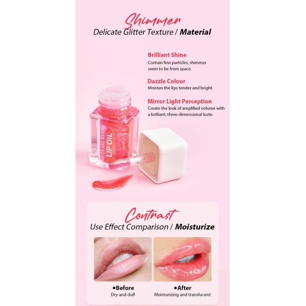 Delicate Natural Lip Oil Transparent Flavored Lip Oil Customizable
