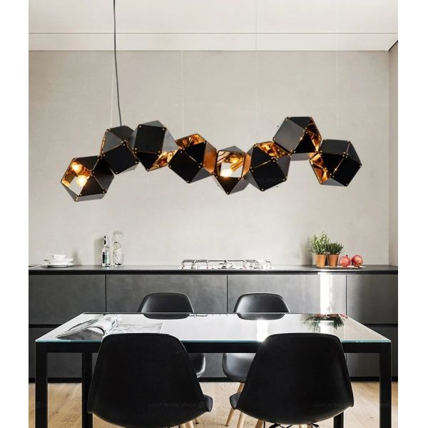 Modern home decor led lights pendant light lamps Riddle Linear Suspension（WH-AP-628）