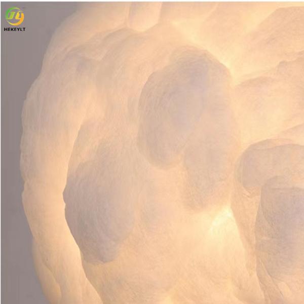 Зола люстры творческого хлопка искусства современная/Milky белое/серый цвет для комнаты детей