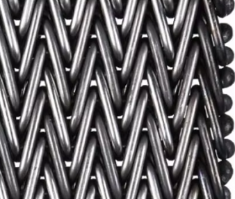 Heat Resistant 304 Mesh Herringbone Conveyor Belt For Food