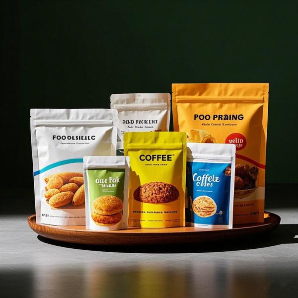 FDA Certified Multi-Layer Composite Food Packaging Bags Custom Printed Moisture-Proof Stand Up Pouch with Zipper Eco-Friendly