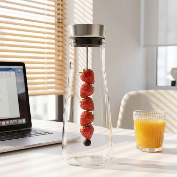 Modern Clear Glass Tea Kettle High Borosilicate Thickened Water Pots Custom Logo