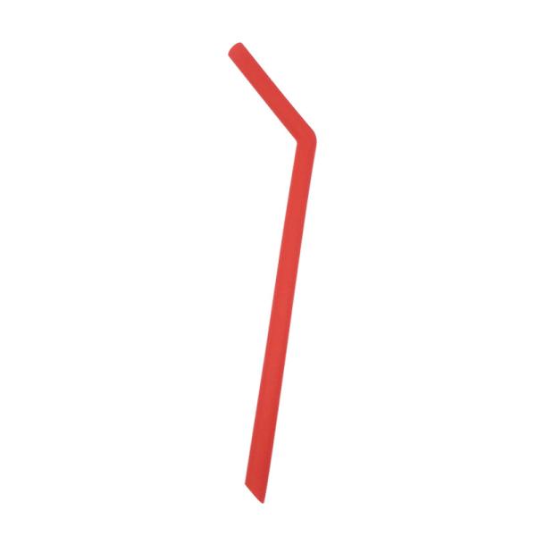 Tasteless Silicone Rubber Reuse Straws , Non Teeth Chipping Rubber Drinking Straws