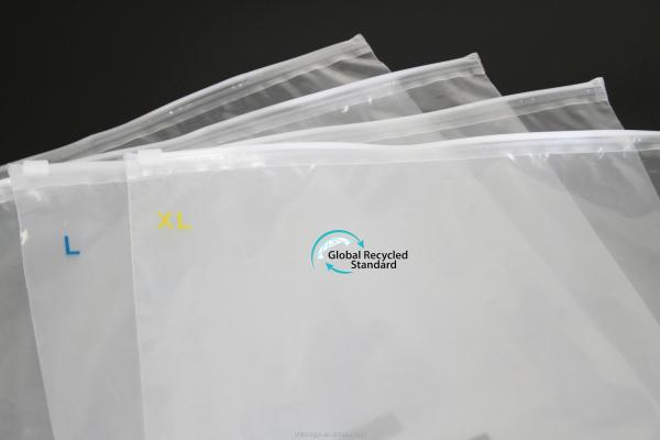 Recycled Zipper Polybag-GRS(GLOBAL RECYCLED STANDARD) CERTIFICATED