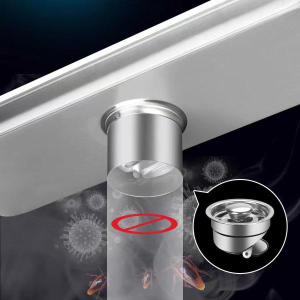 Anti Odor Triangle Shower Floor Drain 304 Stainless Steel Material