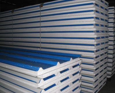 EPS Foam Thermal Insulated Sandwich Panel Lightweight 0.3 - 0.8mm Steel Thickness