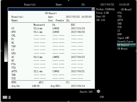 B/W Trolley Ultrasound Scanner For Clinic With Three Probe Connectors