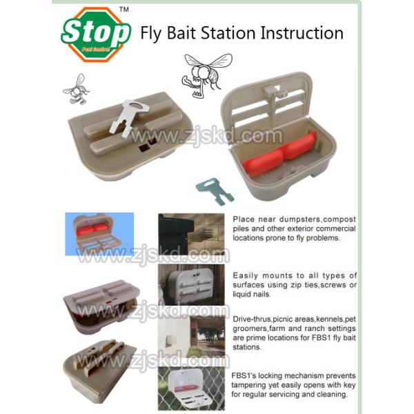 Estación de atractivo para moscas para 2-5 piezas de control de plagas