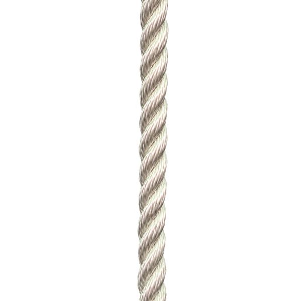 High Strength White Black Polyamide Nylon Rope 3 StrandsTwisted 14mm