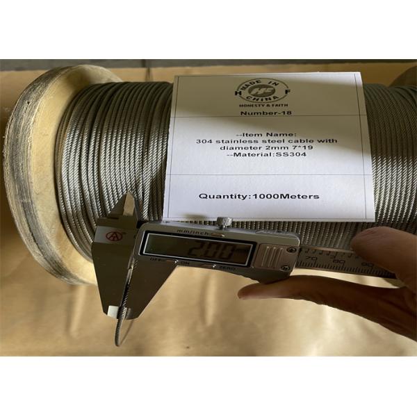 50mm Hole 2mm Flexible Stainless Steel Cable Mesh Ss316