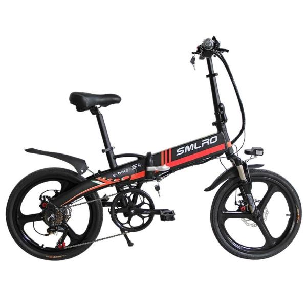 Shimano 20 Inch Folding Electric Bike , 8mps Portable Folding E Bike 10.4AH