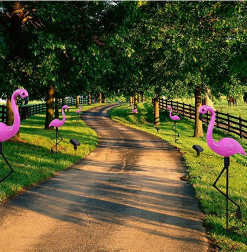 2V 600mah IP45 Flamingo Animal Shaped Solar Garden Lights