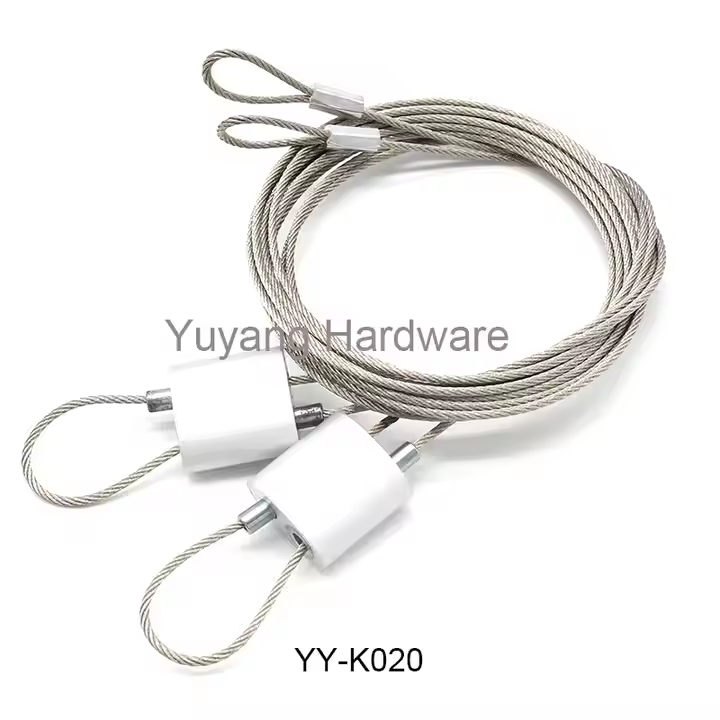 Adjustable HVAC Duct Hanging Kit Turnbuckle Tensioner Wire Rope Suspension Set Stainless Steel Cable