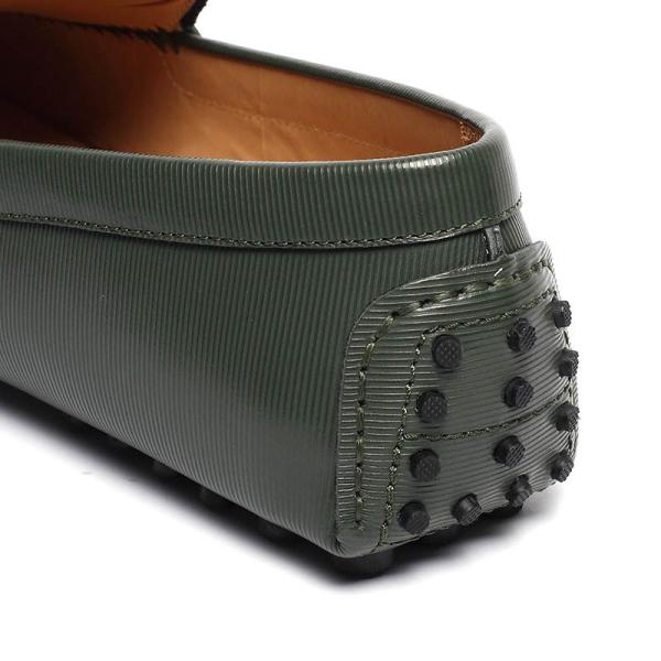 Euro 44size Men's Genuine Leather Moccasin Loafers Rubber Outsole