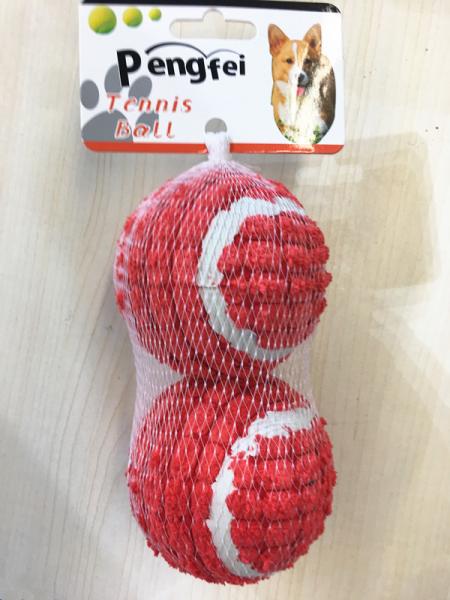 interactive ball dog tennis ball toy 3pack rubber ball toy training