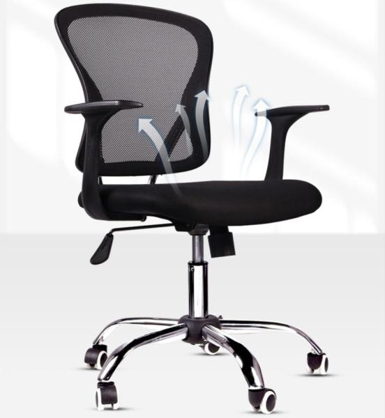 OEM Comfort Mesh Cadeira de trabalho de escritório central CBM 0.33CBM Cadeira de computador de escritório para visitantes