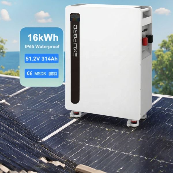 Solar Power Split Battery 51.2V 314Ah LiFePO4 Lithium Ion Wall-Mounted Hybrid Grid Home Energy Storage BMS CAN IP65 Battery Pack
