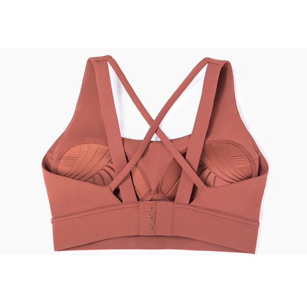 4 Colors Cross Back Padded Sexy Yoga Sports Bra Women Breathable Four Way Stretch