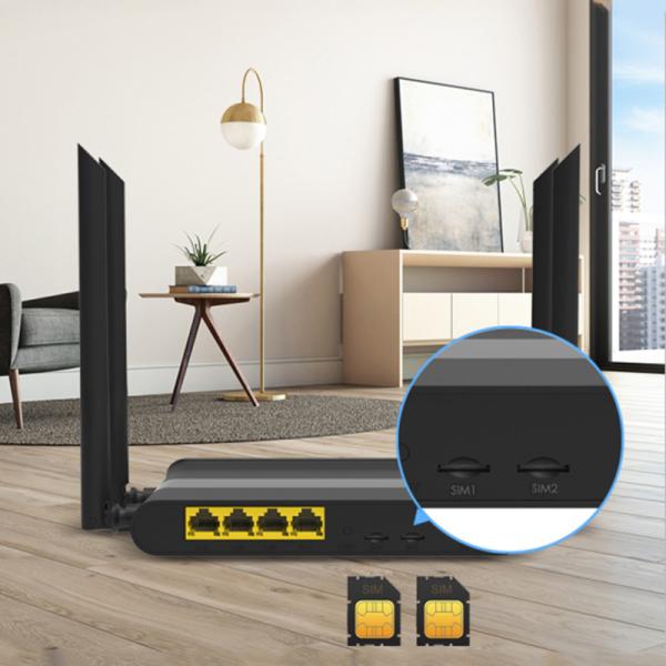 Dual LTE 3G 4G Wireless Modem Router With 2 Sim Slots MTK7628 Chipset