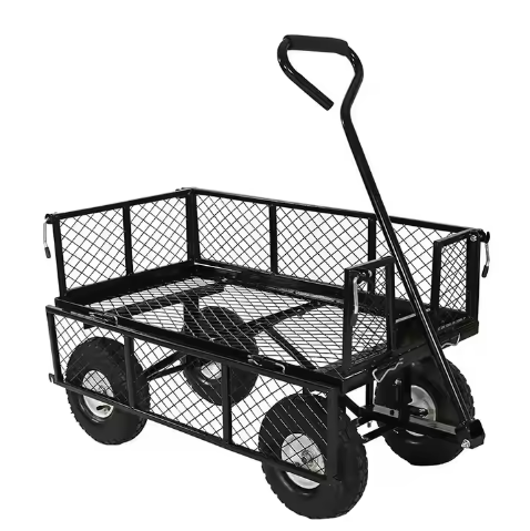 200KGS Capacity Garden Wagon Cart Four wheel Portable Outdoor Garden Cart