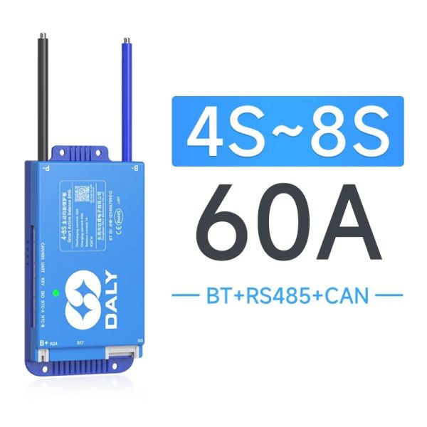 Daly BMS Smart BMS WiFi BMS 1A Active Balance Current BMS 4s 16s Bluetooth 4s 8s 40A 60A 80A100A 150A LiFePO4 Li-ion Can BMS