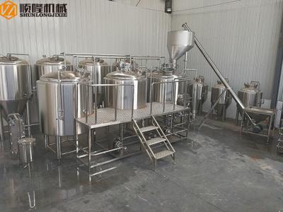 SUS 2000L Microbrewery Brewing Equipment For Craft Beer Complete Whole Set With Hopper