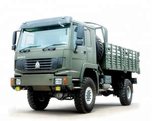 Caminhão de 8-15 toneladas da carga 4x4 do EURO II, caminhão pesado ZZ2167M5227 do caminhão do táxi HW76