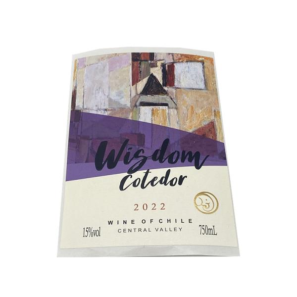Customized Logo Printing Self Adhesive Wine Sticker Labels Luxury Waterproof Vinyl Inkjet
