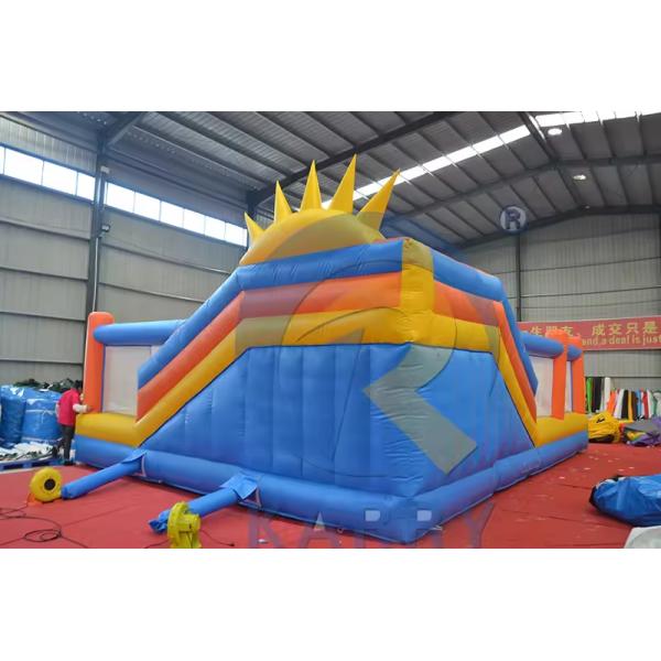 Portable PVC Bouncer Slide Combo with Obstacle Course and Inflatable Climbing Wall