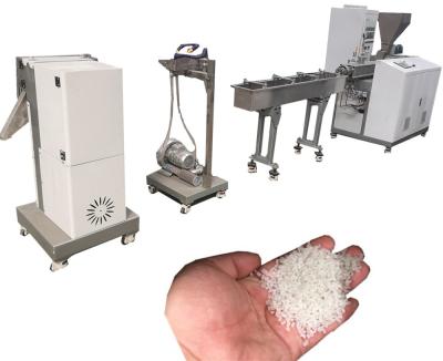 Parallel Twin Screw Plastic Pelletizer Machine Water Cooling Pulls Strip Granulation Line
