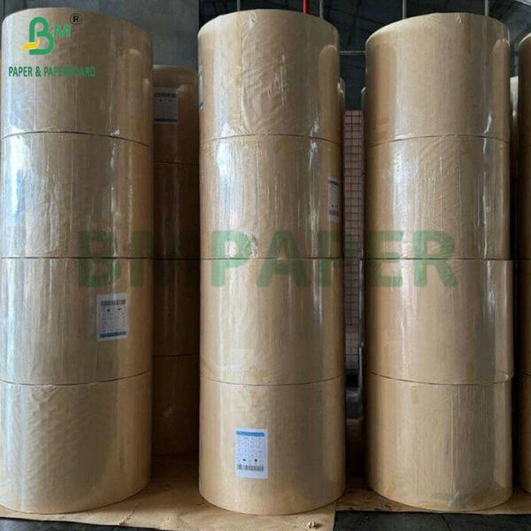 Virgin Wood Pulp 70g 80g 90g Natural Kraft Cement Sack Paper Rolls Pulpa de madera virgen 70g 80g 90g Bolsas de papel de cemento Kraft natural