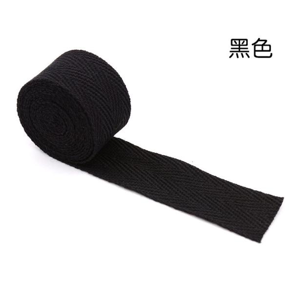 20mm*50y Herringbone Woven Cotton Ribbon For Garment Accessories Webbing