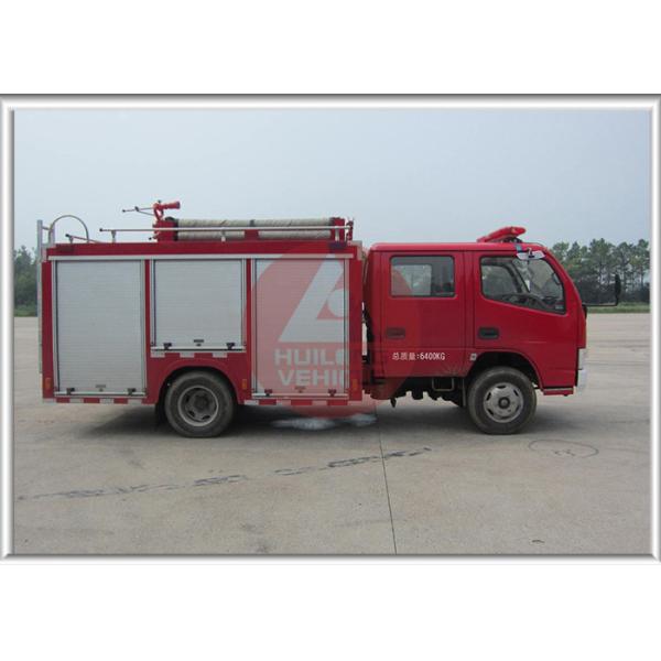 Dongfeng Water Pumper Fire Truck 73kw Engine Power 2000kg Tank Capacity
